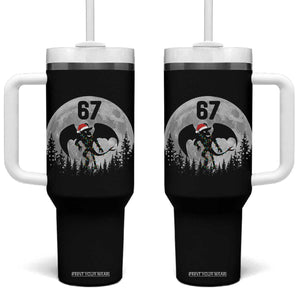 Funny Jersey Devil 67 Christmas Santa Hat Moon Night Stroll Tumbler With Handle TS11 One Size: 40 oz Black Print Your Wear