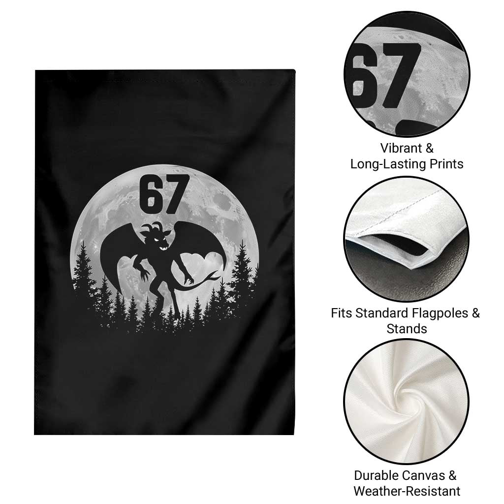 Funny Jersey Devil 67 Moon Night Stroll Garden Flag TS11 Print Your Wear