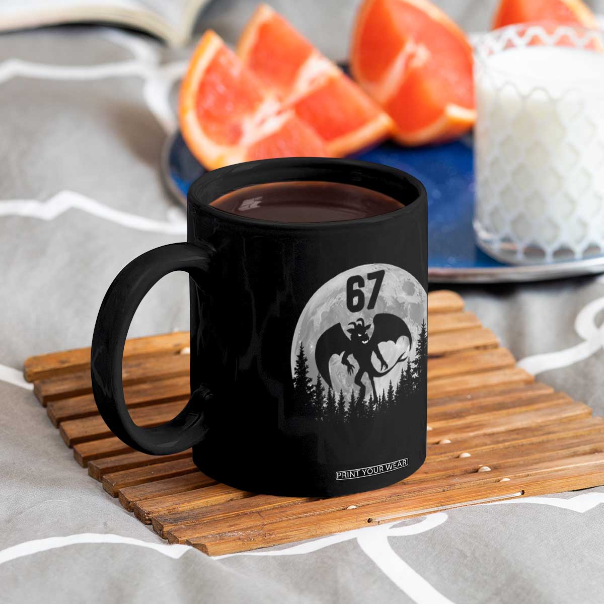 Funny Jersey Devil 67 Moon Night Stroll Coffee Mug TS11 Print Your Wear