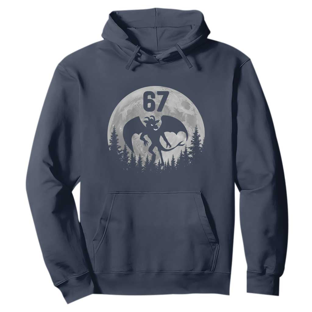 Funny Jersey Devil 67 Moon Night Stroll Hoodie TS11 Navy Print Your Wear
