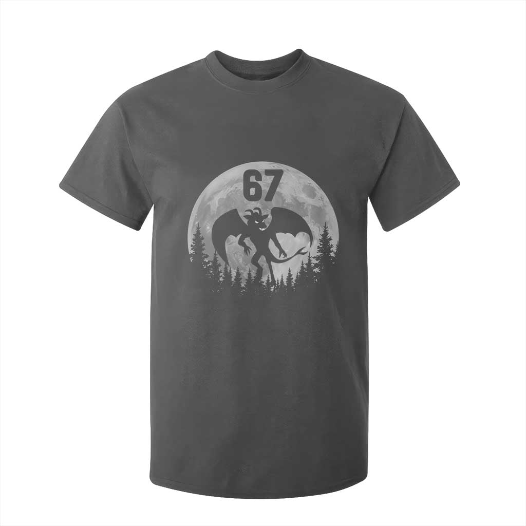 Funny Jersey Devil 67 Moon Night Stroll T Shirt For Kid TS11 Dark Heather Print Your Wear