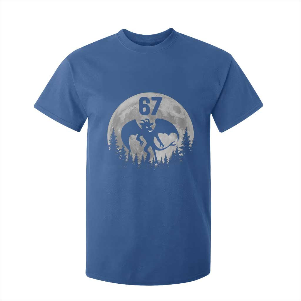 Funny Jersey Devil 67 Moon Night Stroll T Shirt For Kid TS11 Royal Blue Print Your Wear