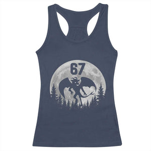 Funny Jersey Devil 67 Moon Night Stroll Racerback Tank Top TS11 Navy Print Your Wear