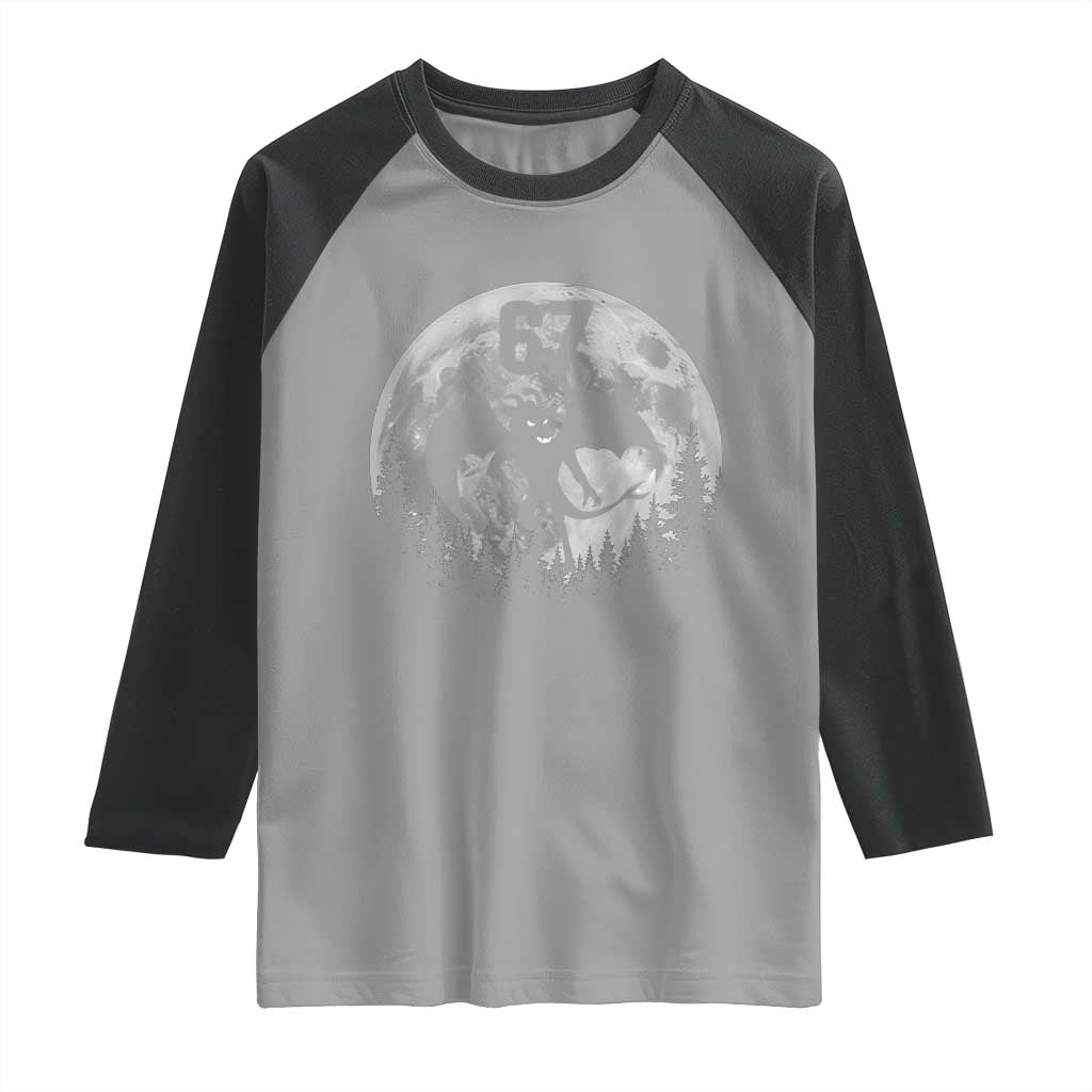 Funny Jersey Devil 67 Moon Night Stroll Raglan Shirt TS11 Sport Gray Black Print Your Wear