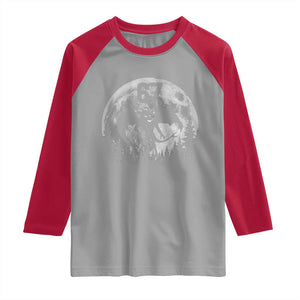 Funny Jersey Devil 67 Moon Night Stroll Raglan Shirt TS11 Sport Gray Red Print Your Wear