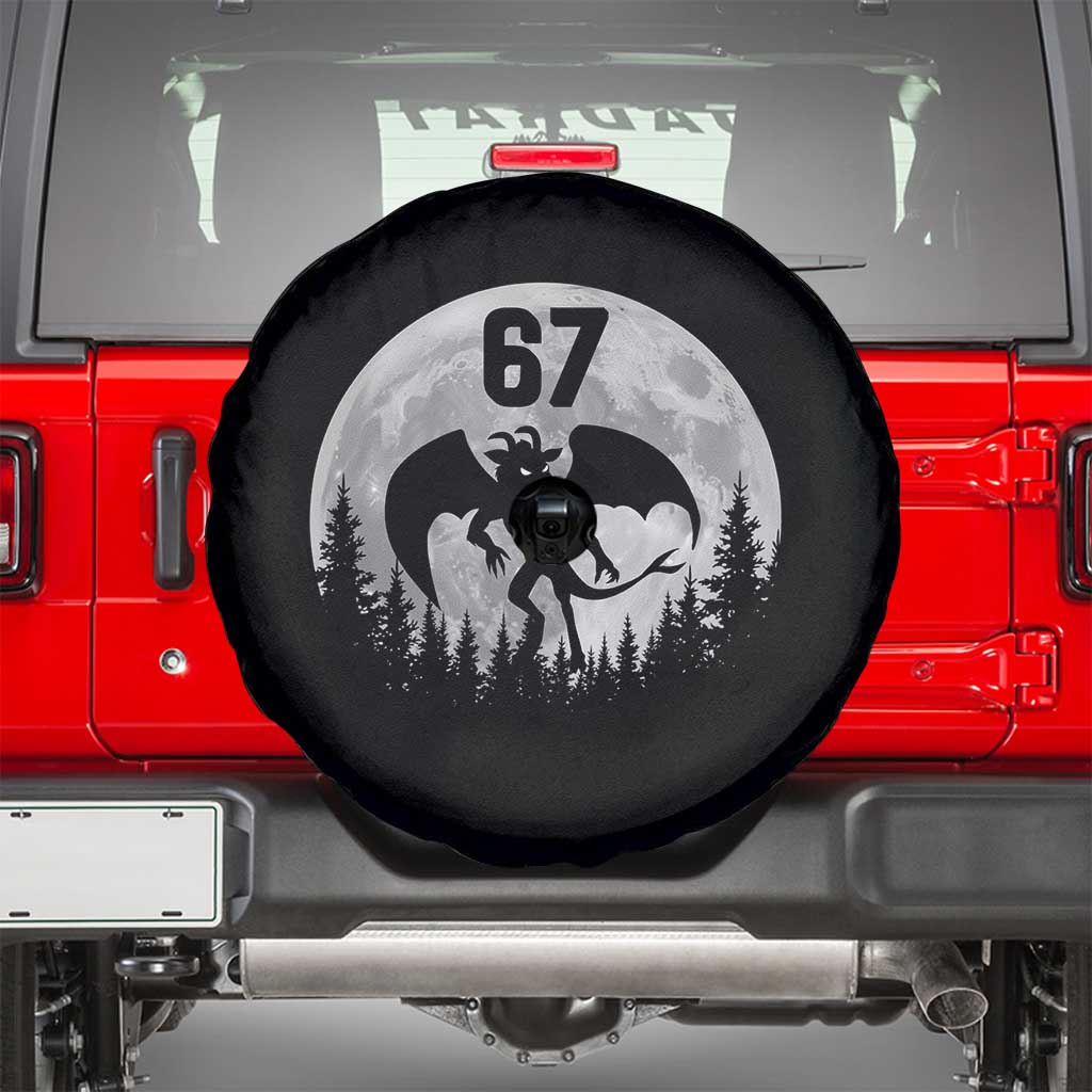Funny Jersey Devil 67 Moon Night Stroll Spare Tire Cover TS11 Black Print Your Wear