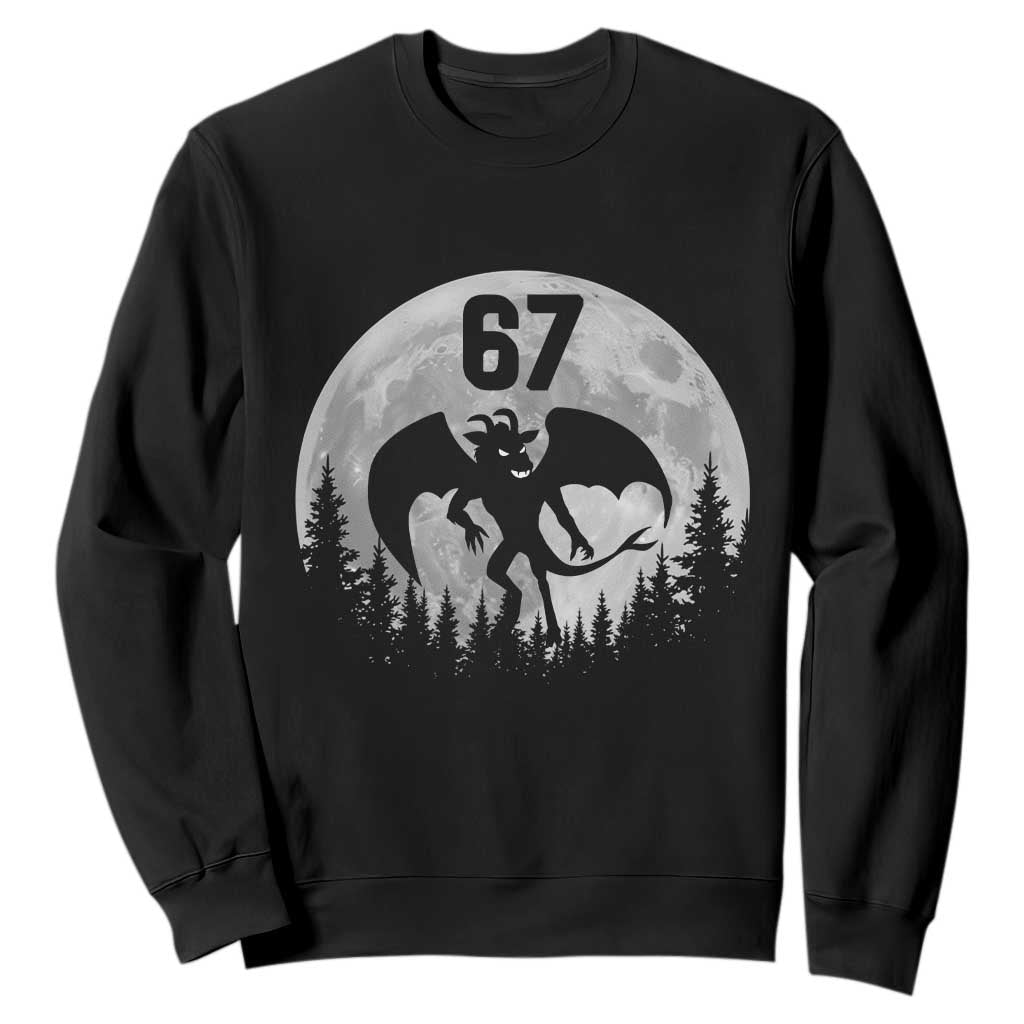 Funny Jersey Devil 67 Moon Night Stroll Sweatshirt TS11 Black Print Your Wear