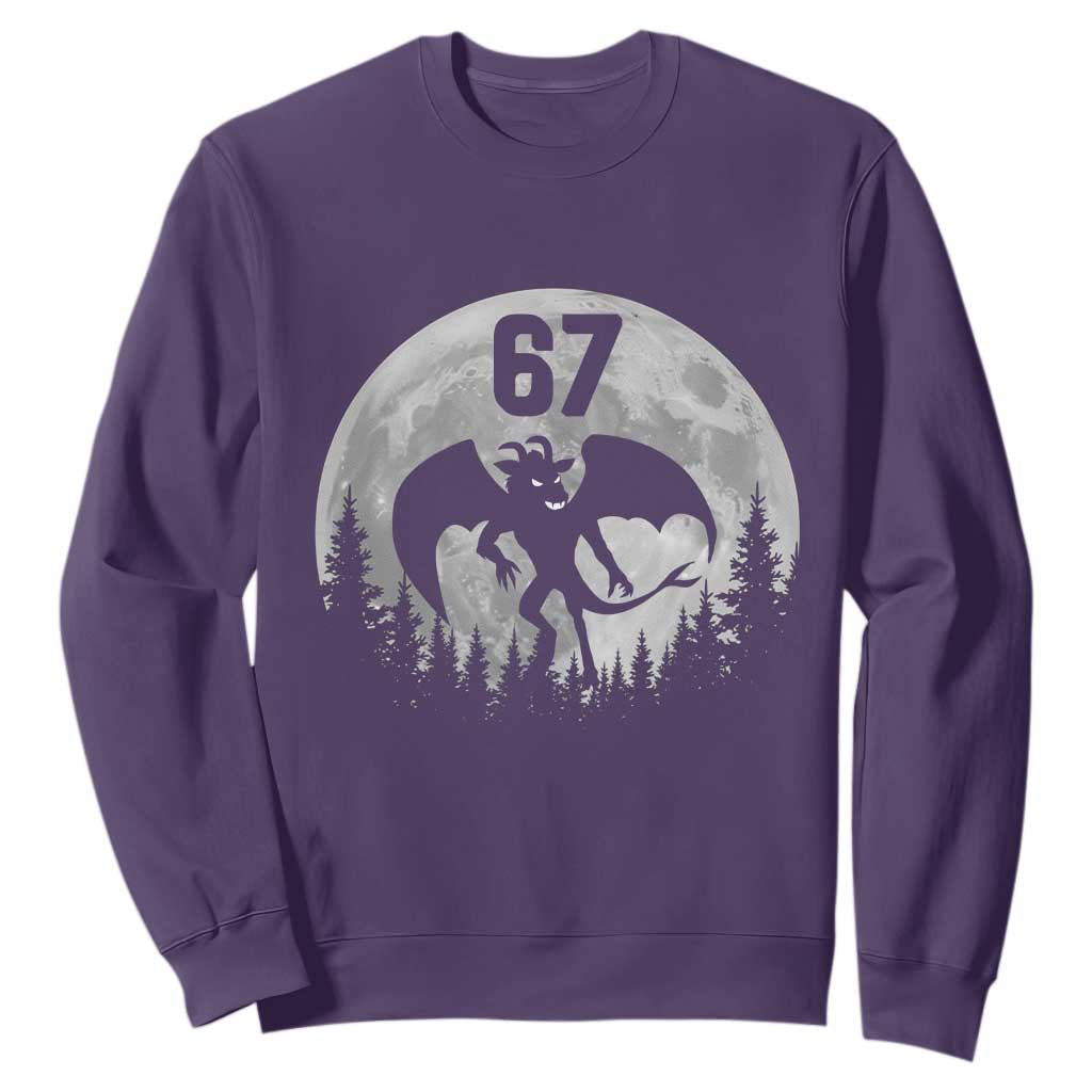 Funny Jersey Devil 67 Moon Night Stroll Sweatshirt TS11 Purple Print Your Wear