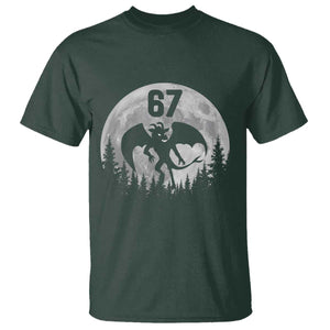 Funny Jersey Devil 67 Moon Night Stroll T Shirt TS11 Dark Forest Green Print Your Wear
