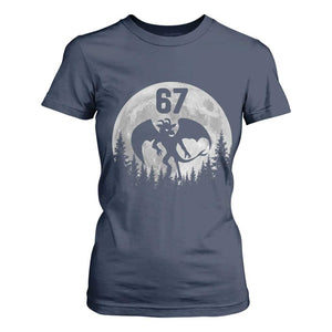Funny Jersey Devil 67 Moon Night Stroll T Shirt For Women TS11 Navy Print Your Wear