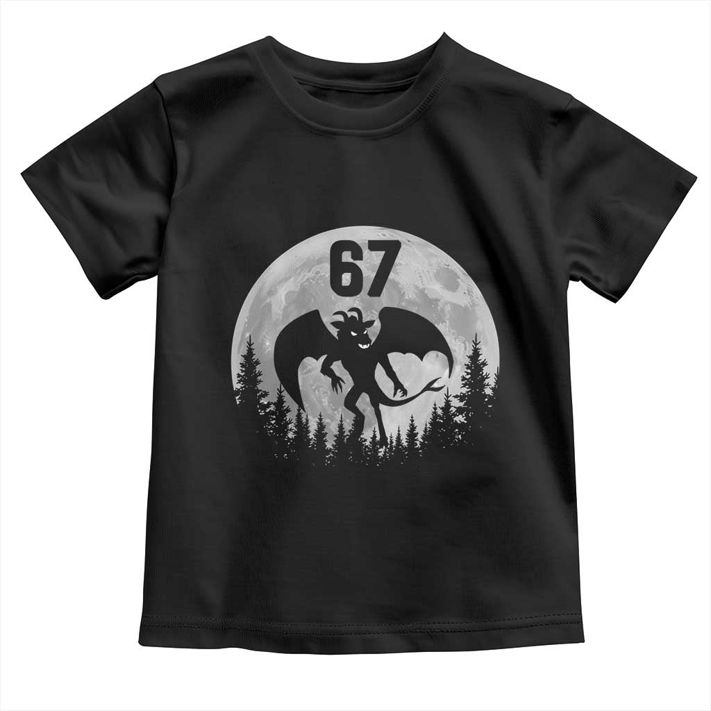 Funny Jersey Devil 67 Moon Night Stroll Toddler T Shirt TS11 Black Print Your Wear