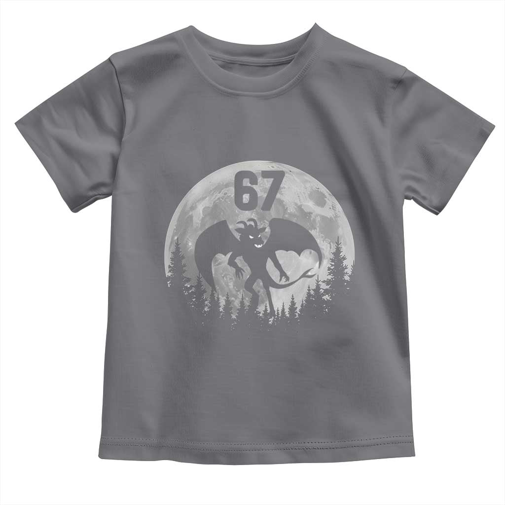 Funny Jersey Devil 67 Moon Night Stroll Toddler T Shirt TS11 Charcoal Print Your Wear