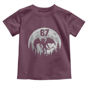 Funny Jersey Devil 67 Moon Night Stroll Toddler T Shirt TS11 Maroon Print Your Wear