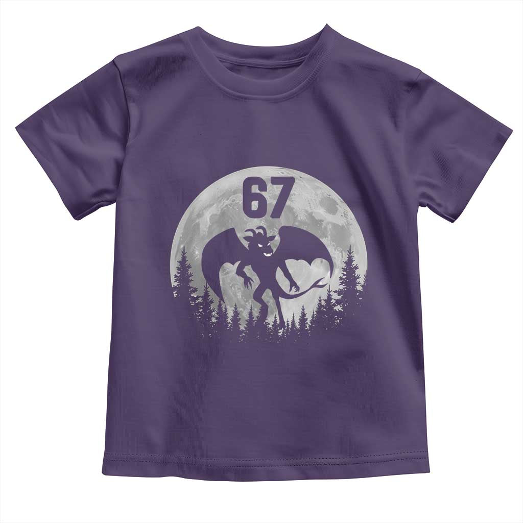 Funny Jersey Devil 67 Moon Night Stroll Toddler T Shirt TS11 Purple Print Your Wear