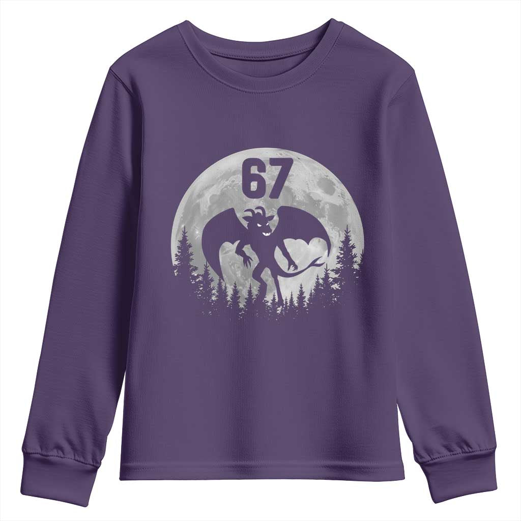 Funny Jersey Devil 67 Moon Night Stroll Youth Sweatshirt TS11 Purple Print Your Wear