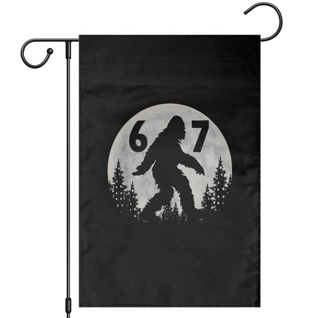 Funny Bigfoot 67 Night Stroll Moon Sasquatch Garden Flag TS11 Black Print Your Wear