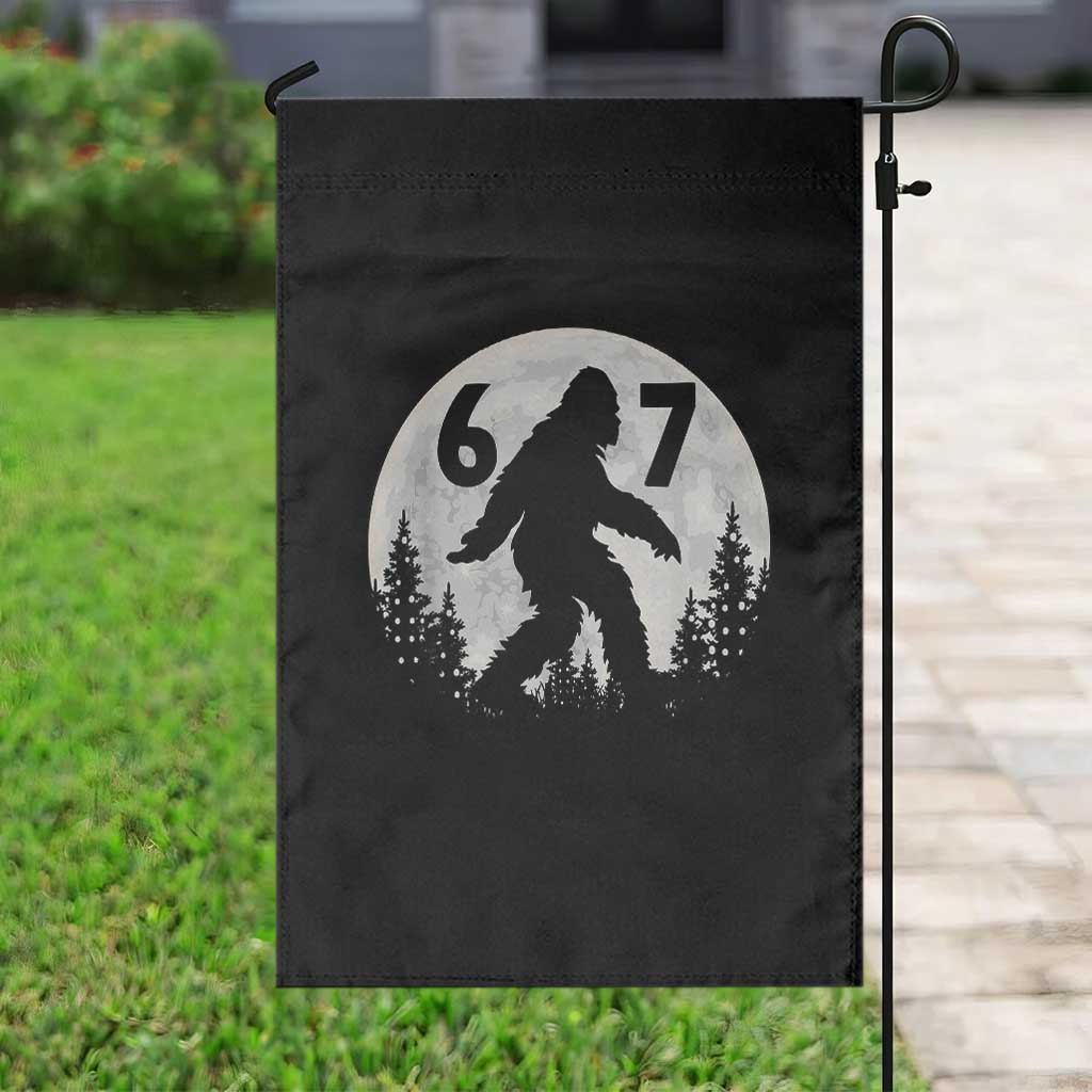 Funny Bigfoot 67 Night Stroll Moon Sasquatch Garden Flag TS11 Print Your Wear