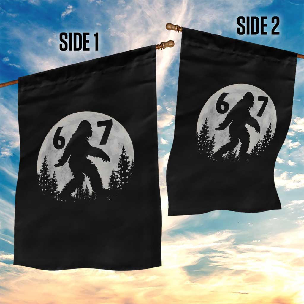 Funny Bigfoot 67 Night Stroll Moon Sasquatch Garden Flag TS11 Print Your Wear