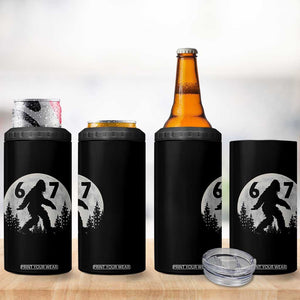 Funny Bigfoot 67 Night Stroll Moon Sasquatch 4 in 1 Can Cooler Tumbler TS11 Print Your Wear