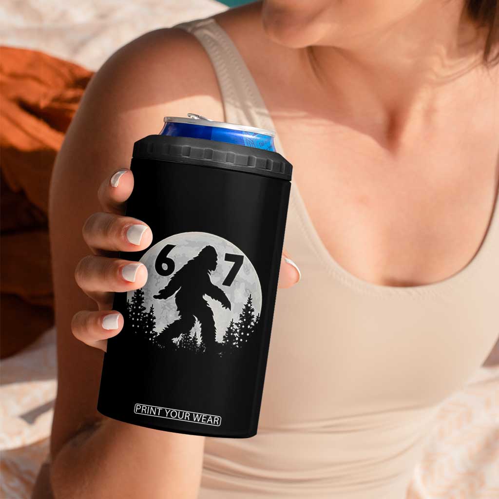 Funny Bigfoot 67 Night Stroll Moon Sasquatch 4 in 1 Can Cooler Tumbler TS11 Print Your Wear