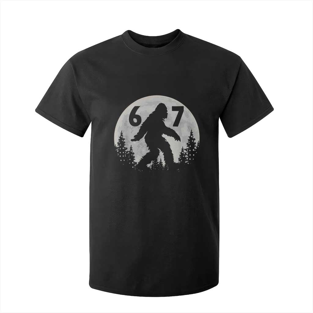 Funny Bigfoot 67 Night Stroll Moon Sasquatch T Shirt For Kid TS11 Black Print Your Wear