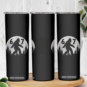 Funny Bigfoot 67 Night Stroll Moon Sasquatch Skinny Tumbler TS11 Print Your Wear
