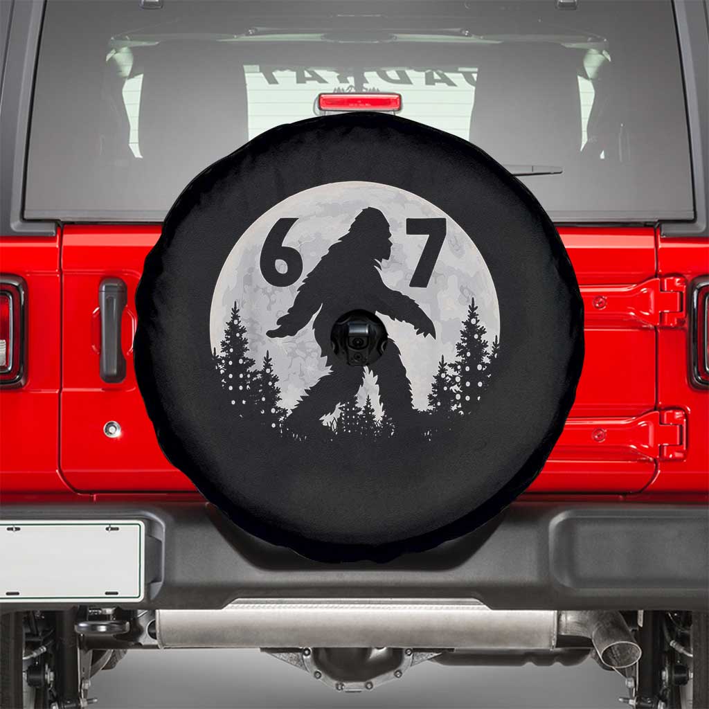 Funny Bigfoot 67 Night Stroll Moon Sasquatch Spare Tire Cover TS11 Black Print Your Wear