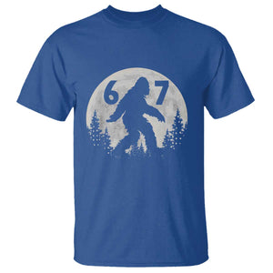 Funny Bigfoot 67 Night Stroll Moon Sasquatch T Shirt TS11 Royal Blue Print Your Wear