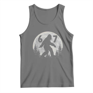 Funny Bigfoot 67 Night Stroll Moon Sasquatch Tank Top - Print Your Wear