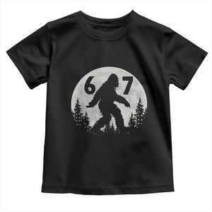 Funny Bigfoot 67 Night Stroll Moon Sasquatch Toddler T Shirt TS11 Black Print Your Wear
