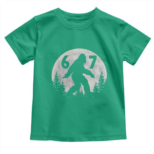 Funny Bigfoot 67 Night Stroll Moon Sasquatch Toddler T Shirt TS11 Irish Green Print Your Wear
