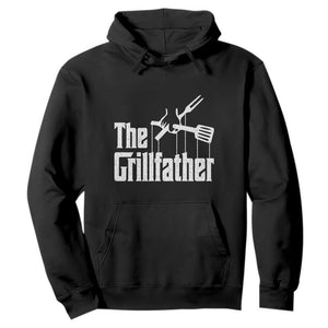 Funny BBQ Grilling Hoodie The Grillfather Vintage Father's Day TS11 Black Print Your Wear