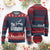 Funny BBQ Grilling Ugly Christmas Sweater The Grillfather Vintage Father's Day TS11 Burgundy Print Your Wear