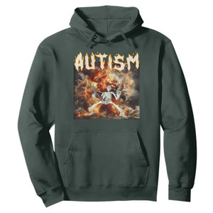 Funny Autism Skeleton Meme Hoodie Oddly Specific Dank Meme TS11 Dark Forest Green Print Your Wear