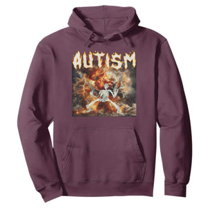 Funny Autism Skeleton Meme Hoodie Oddly Specific Dank Meme TS11 Maroon Print Your Wear