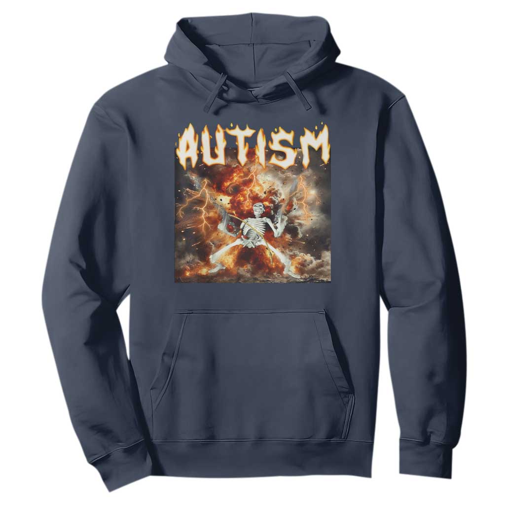 Funny Autism Skeleton Meme Hoodie Oddly Specific Dank Meme TS11 Navy Print Your Wear