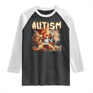 Funny Autism Skeleton Meme Raglan Shirt Oddly Specific Dank Meme TS11 Black White Print Your Wear