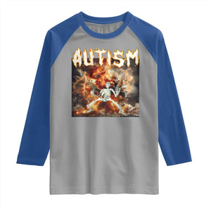 Funny Autism Skeleton Meme Raglan Shirt Oddly Specific Dank Meme TS11 Sport Gray Royal Print Your Wear