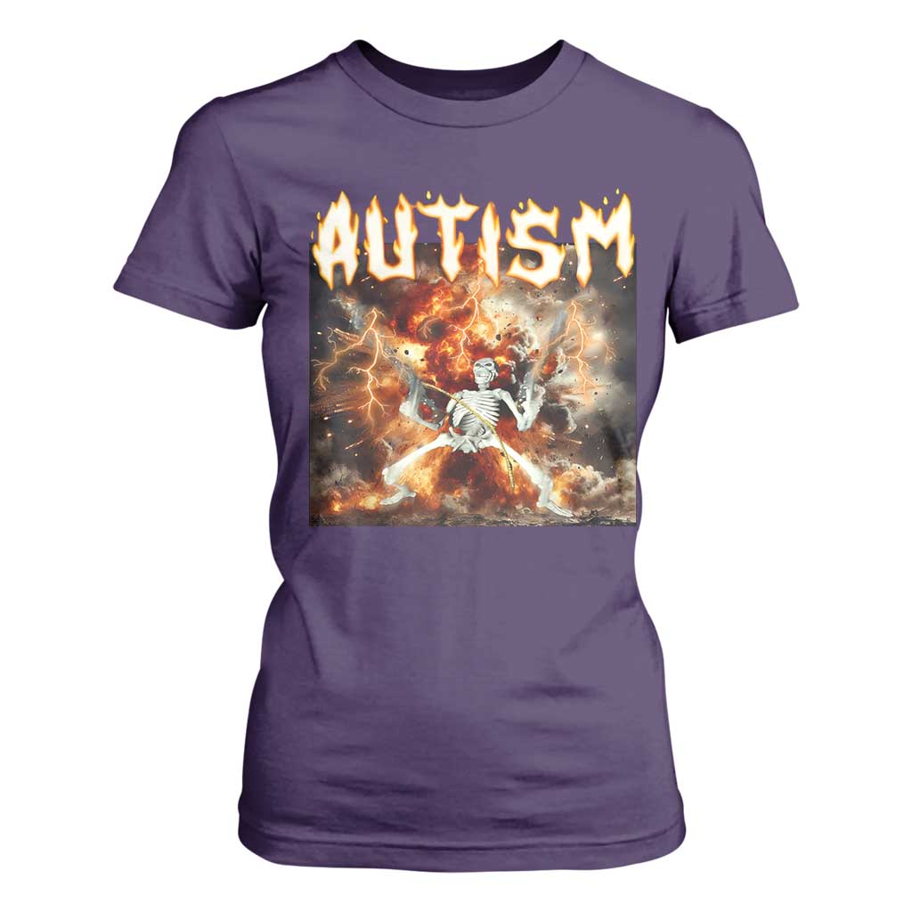 Funny Autism Skeleton Meme T Shirt For Women Oddly Specific Dank Meme TS11 Purple Print Your Wear