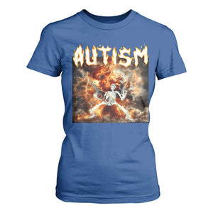 Funny Autism Skeleton Meme T Shirt For Women Oddly Specific Dank Meme TS11 Royal Blue Print Your Wear