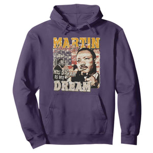 MLK Day His Dream Is My Dream Hoodie Martin Luther King Vintage American Flag Black History Month TS11 Purple Print Your Wear