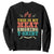 Funny Grilling BBQ Sweatshirt This Is My Meat Smoking Shirt Retro Fork Father's Day TS11 Black Print Your Wear