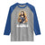 Funny Jesus Gym Workout Hallowed Be Thy Gains Raglan Shirt Muscle Jesus Weightlifting TS11 Sport Gray Royal Print Your Wear