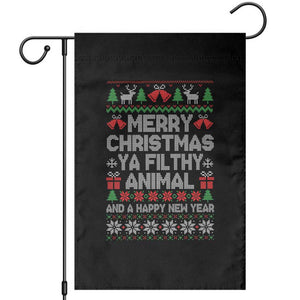 Funny Merry Christmas And A Happy New Year Garden Flag Christmas Movie TS11 Black Print Your Wear