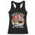 Funny Christmas Grilling Santa Racerback Tank Top Grilling On The Snow TS11 Black Print Your Wear