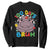 Funny Moo Deng 100 Days Bruh Sweatshirt Happy 100 Days Of School TS11 Black Print Your Wear