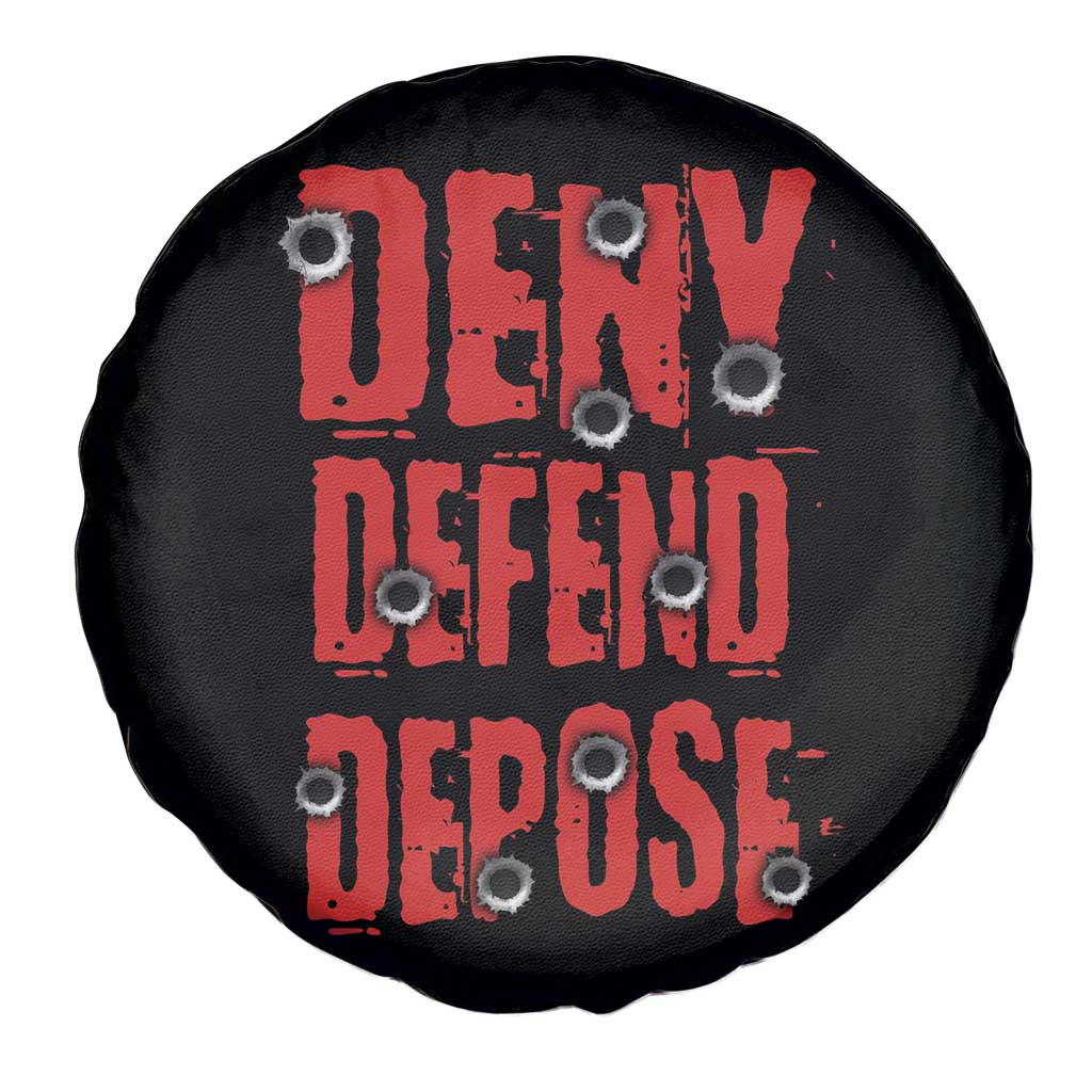 Deny Defend Depose Spare Tire Cover Bullet Holes TS11 Print Your Wear