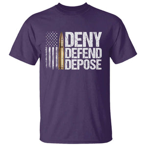 Deny Defend Depose T Shirt Bullet Vintage American Flag TS11 Purple Print Your Wear