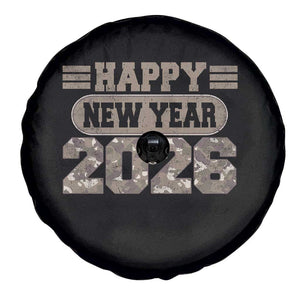 Camo Happy New Year Party 2026 Spare Tire Cover Camouflage NYE Party TS11 Print Your Wear