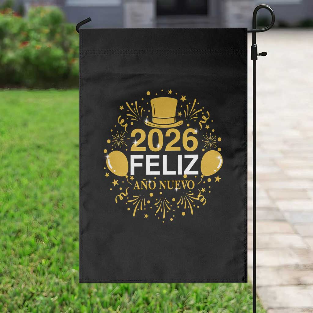 Spanish Mexican New Year 2026 Garden Flag Feliz Ano Nuevo NYE Party TS11 Print Your Wear